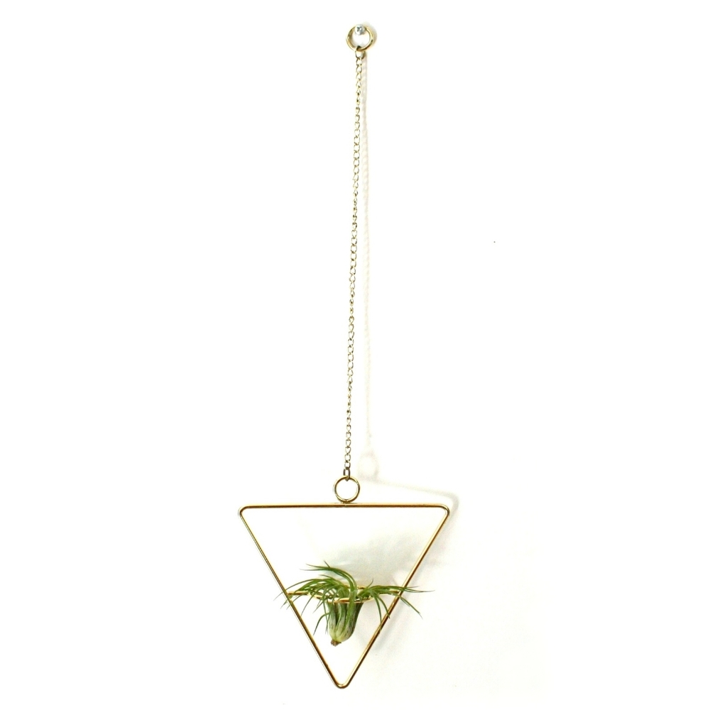 Gold Tone Metal Triangular Hanging Decoration